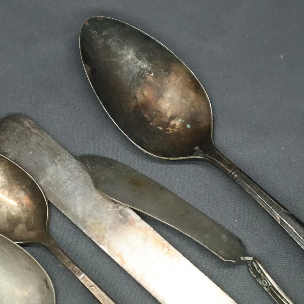 Silver plated flatware misc set of 7 pieces